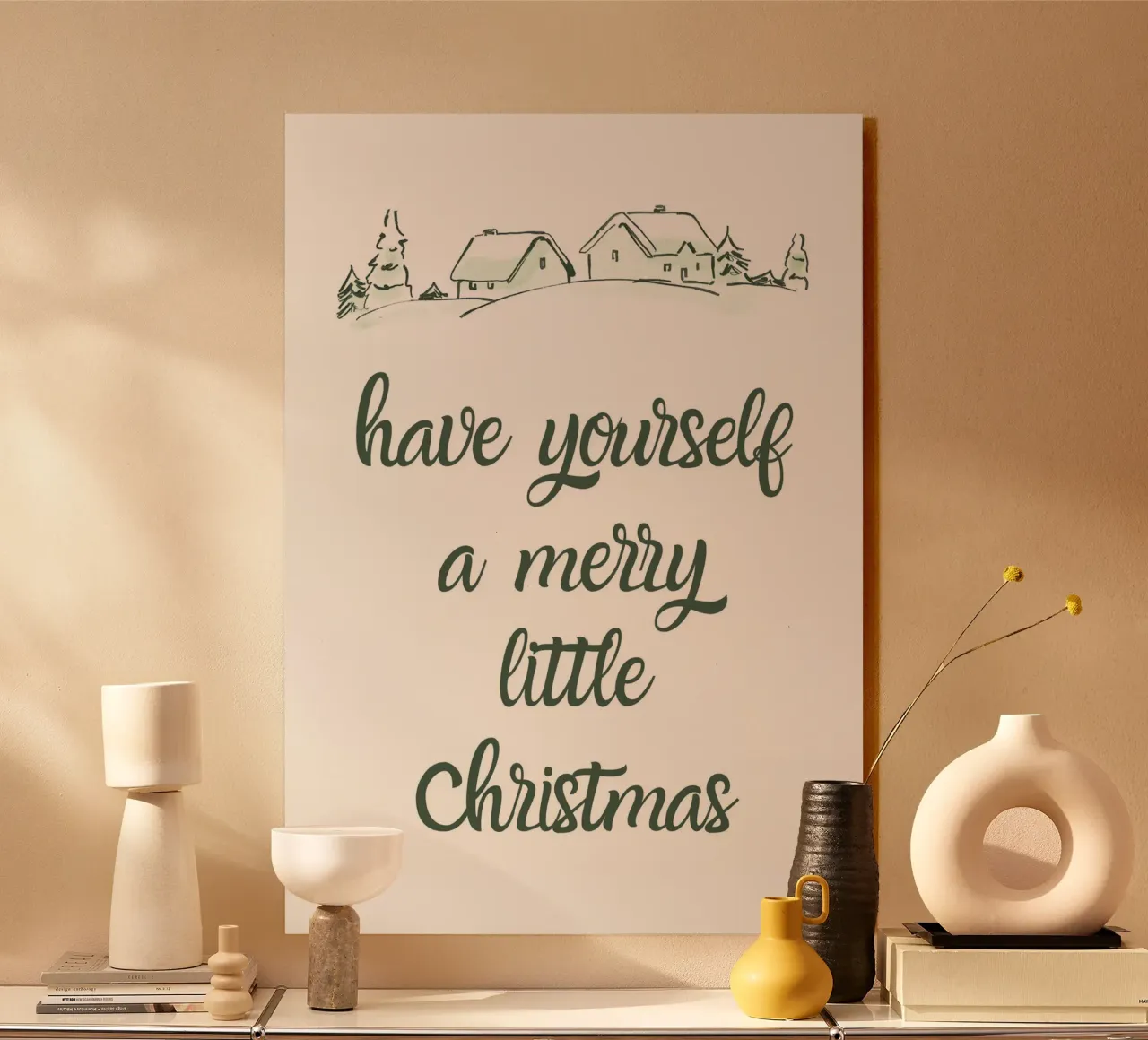 Have yourself a merry little Christmas pannello forex da HolidaysCandyWalls