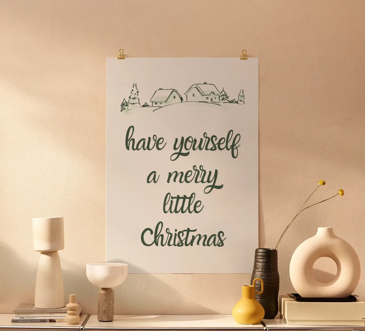 Have yourself a merry little Christmas carta hahnemühle da HolidaysCandyWalls