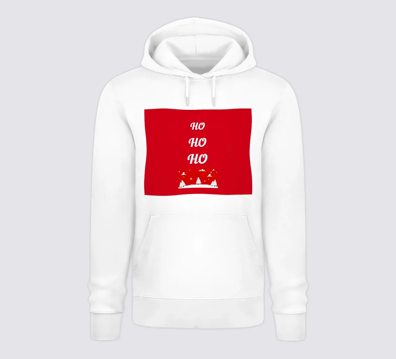 Design natalizio in rosso felpa con cappuccio da BenCoStyle