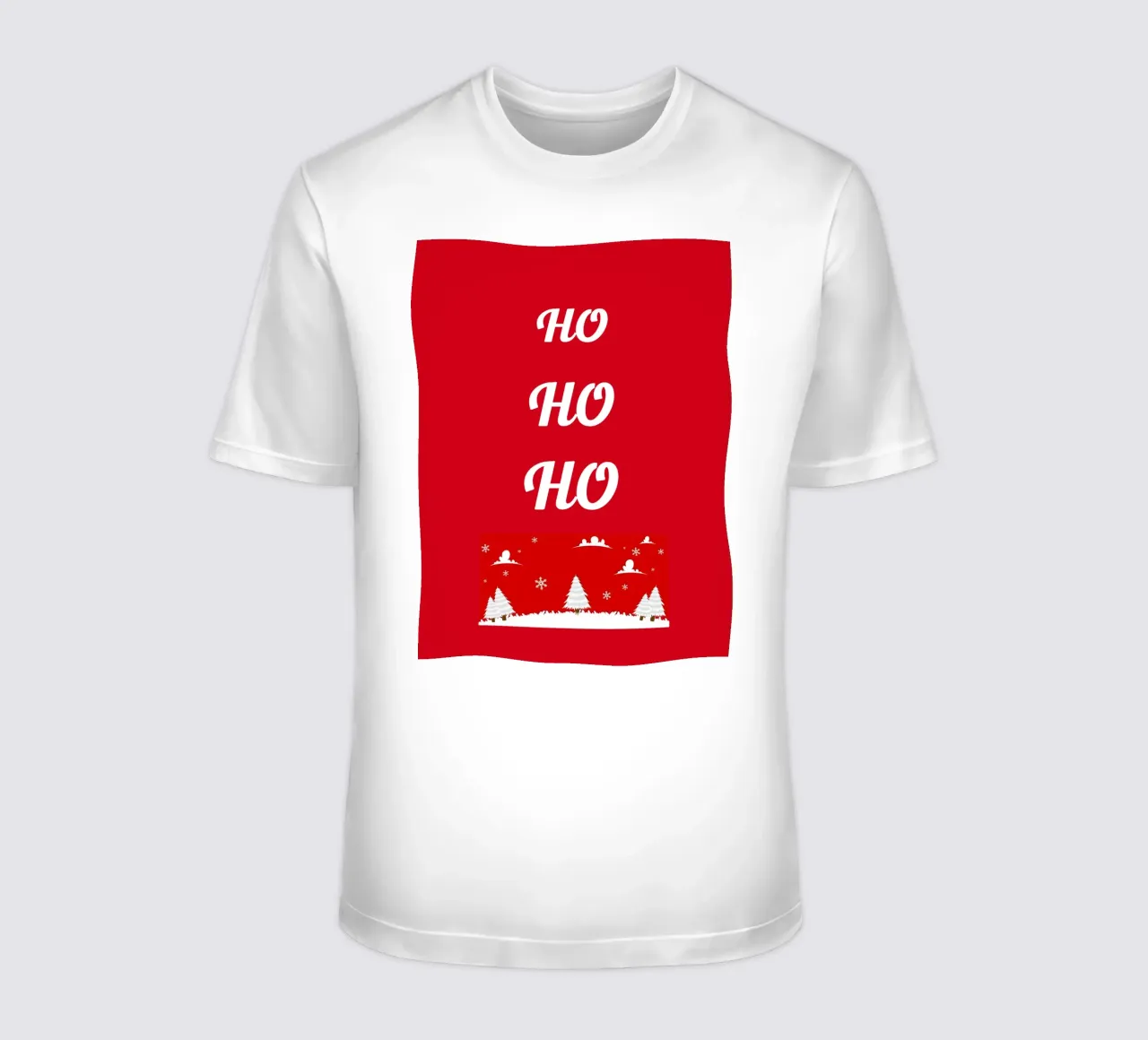 Design natalizio in rosso t-shirt da BenCoStyle