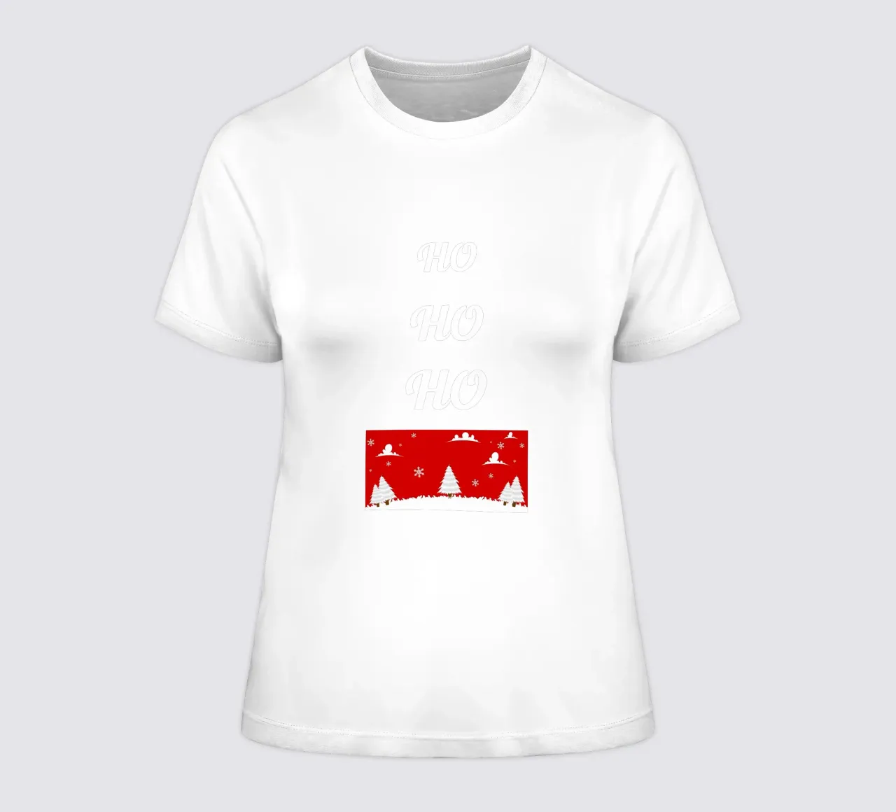 Design natalizio in rosso t-shirt da donna da BenCoStyle