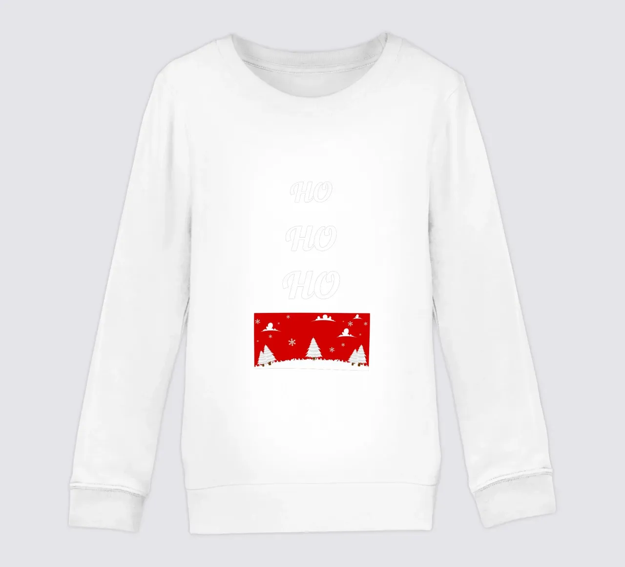 Design natalizio in rosso felpa bambino da BenCoStyle