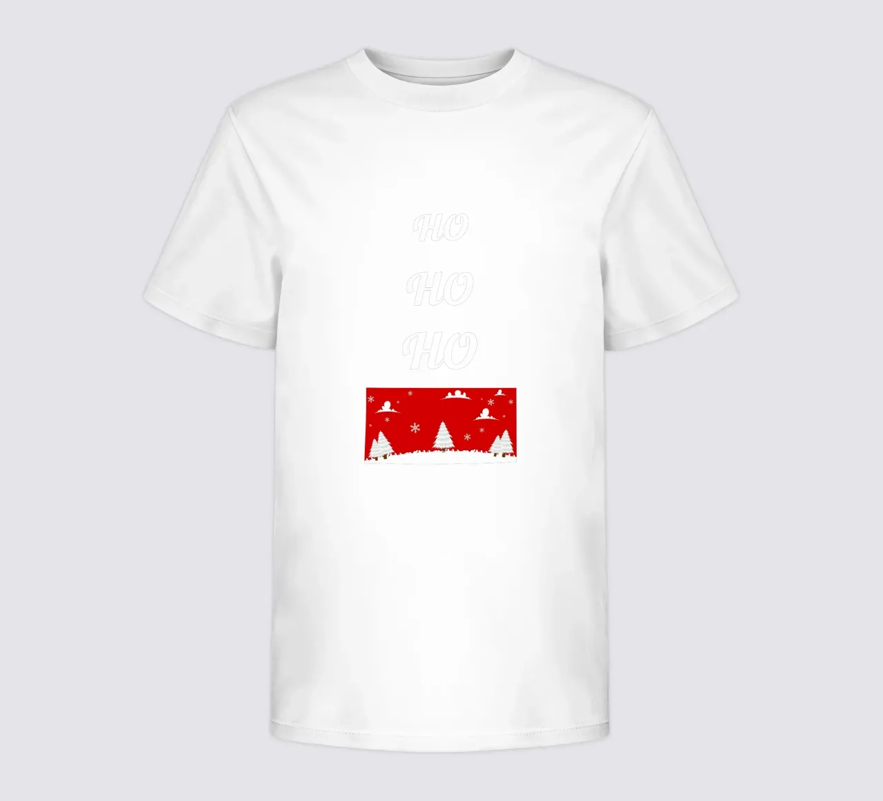 Design natalizio in rosso t-shirt bambini da BenCoStyle