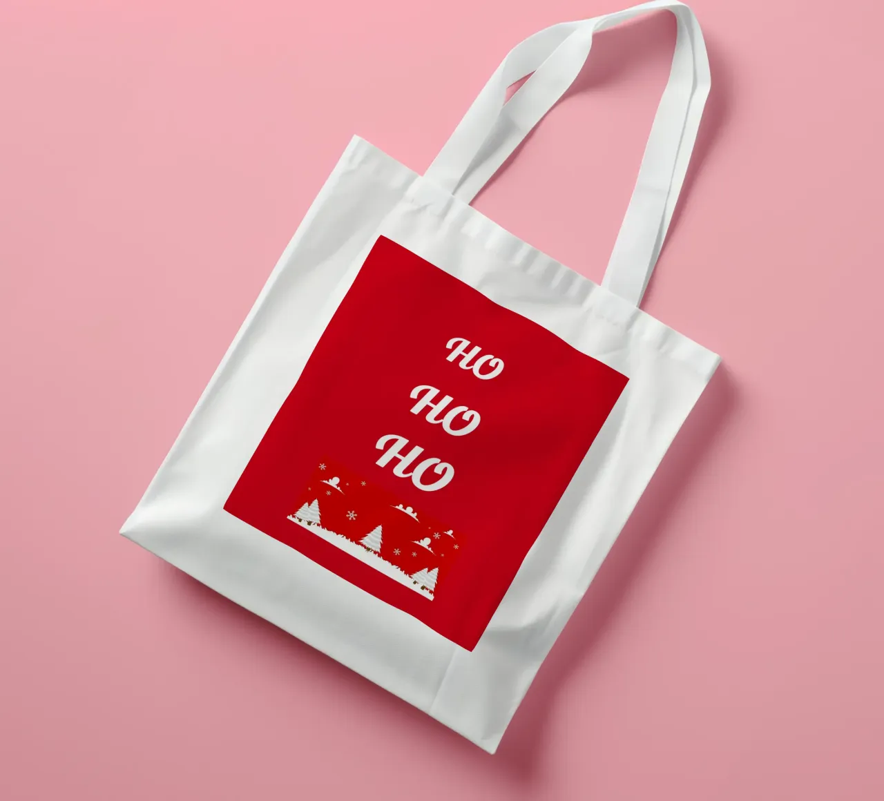 Design natalizio in rosso borsa in juta da BenCoStyle