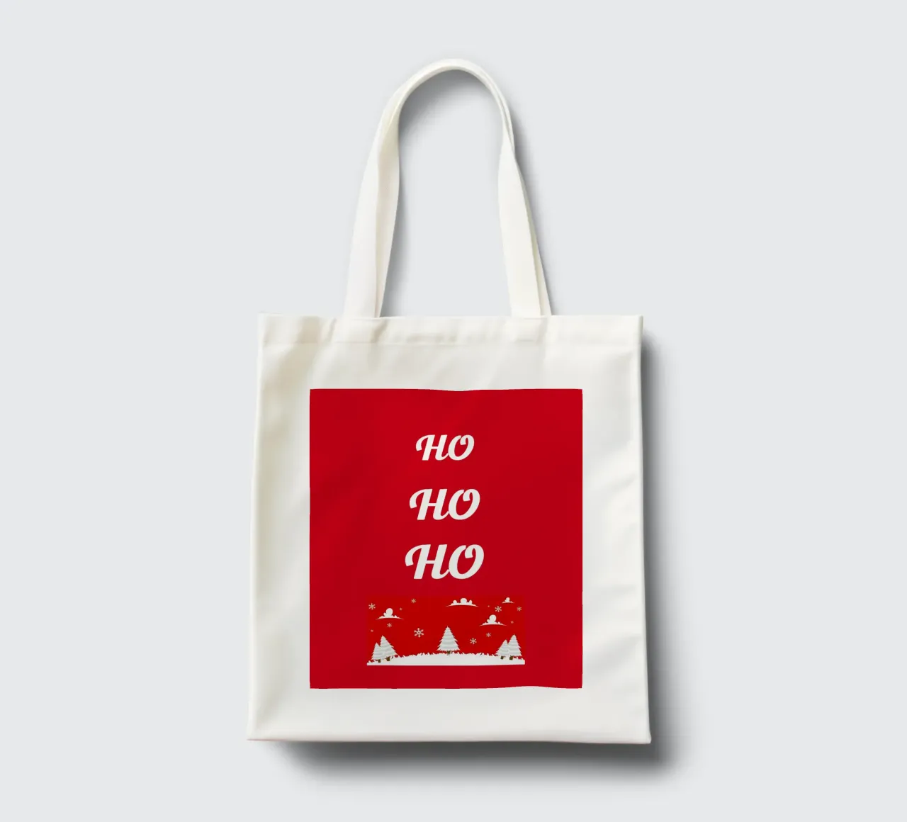 Design natalizio in rosso borsa in juta da BenCoStyle