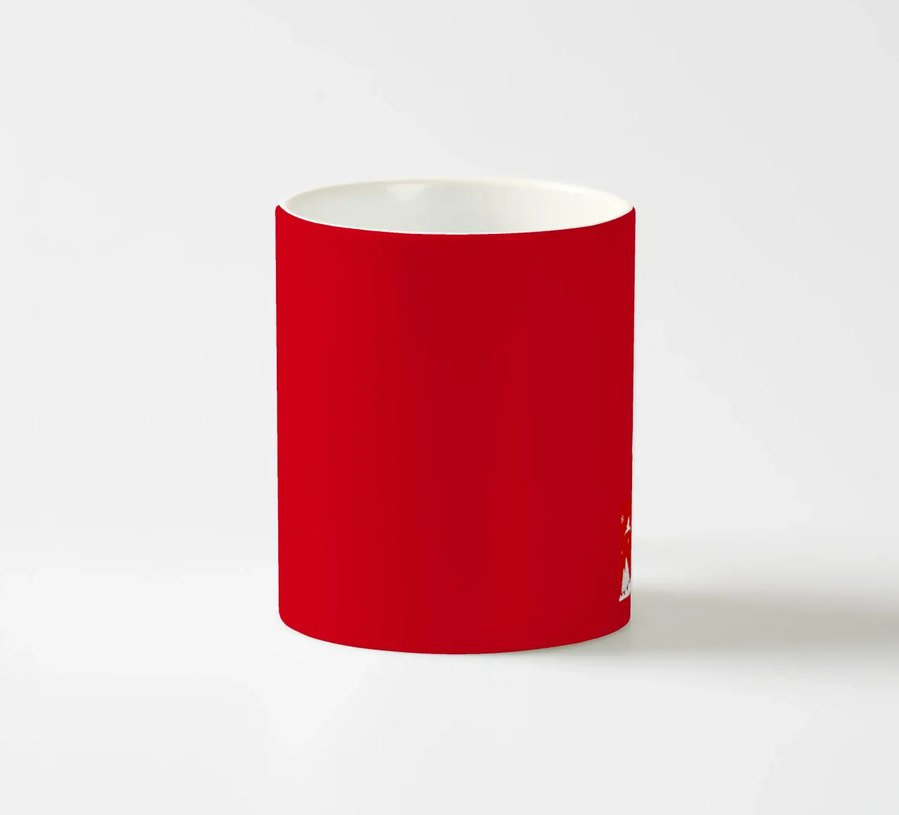 Design natalizio in rosso tazza in ceramica da BenCoStyle