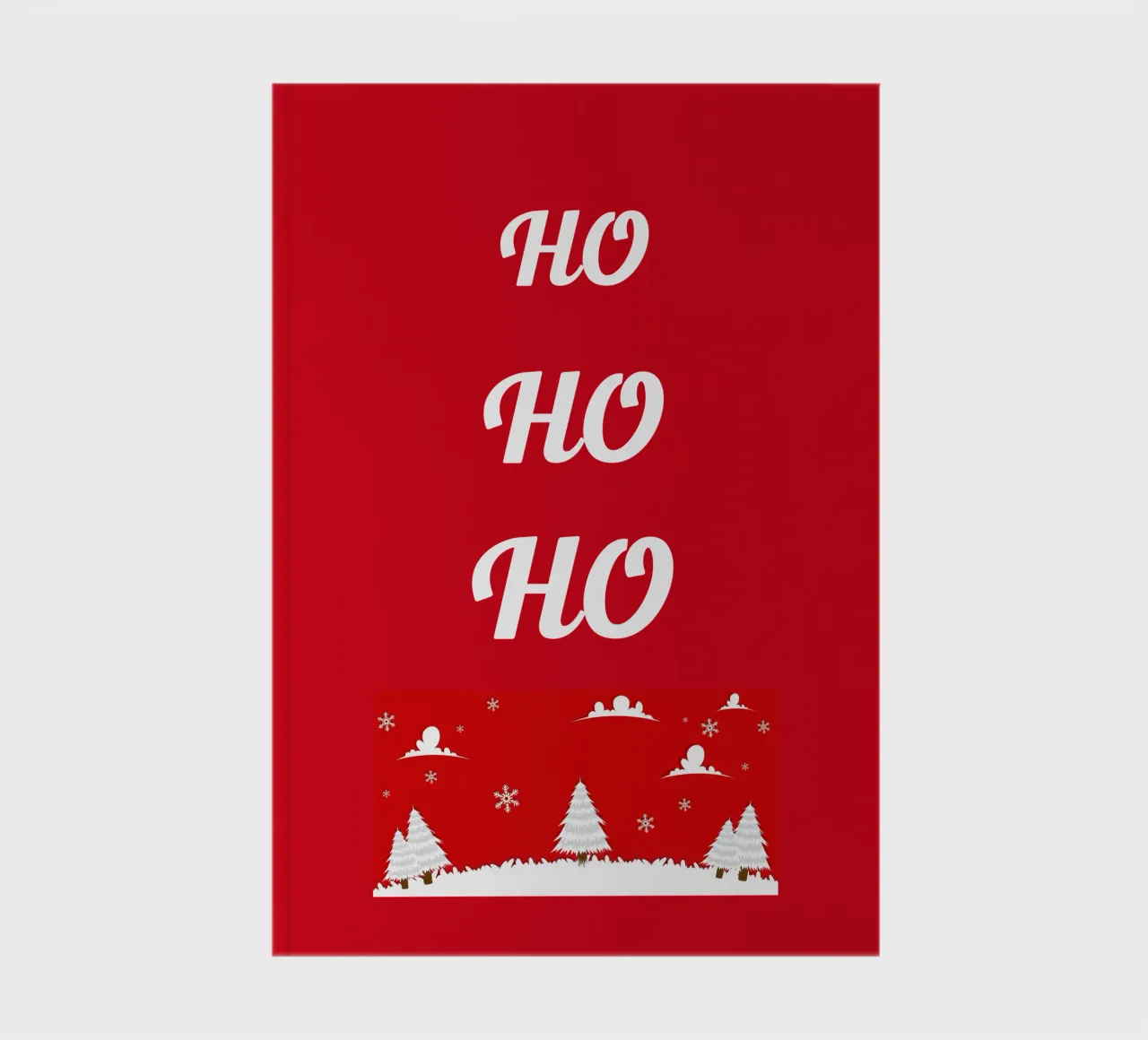 Design de Noël en rouge carnet de notes de BenCoStyle