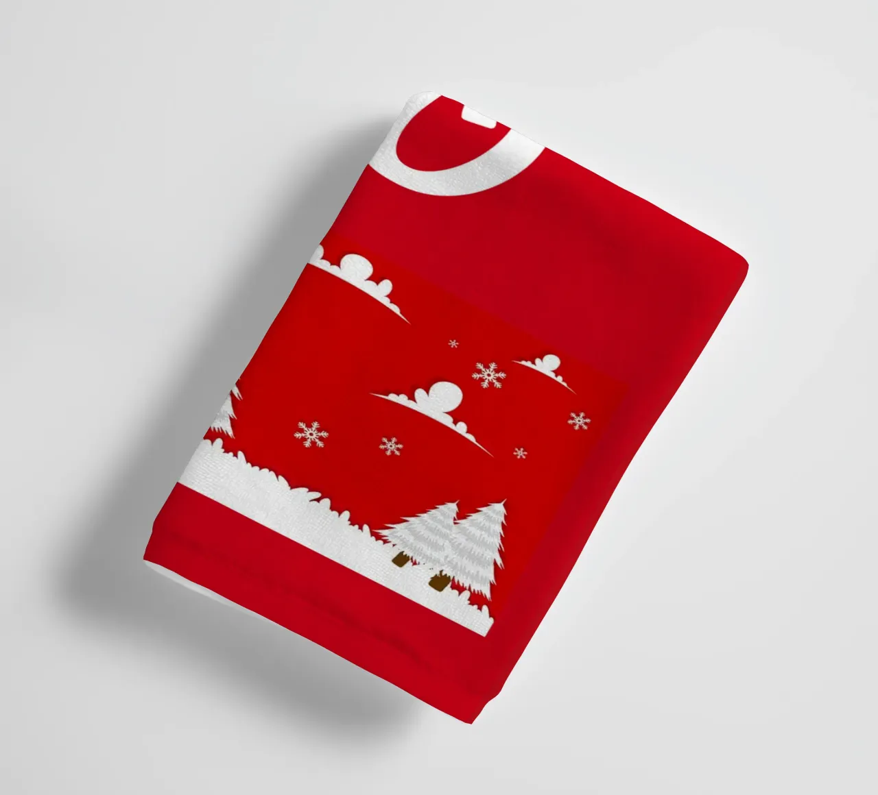 Design natalizio in rosso asciugamano da bagno da BenCoStyle