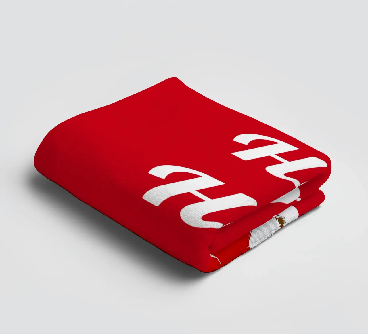 Design natalizio in rosso asciugamano da bagno da BenCoStyle