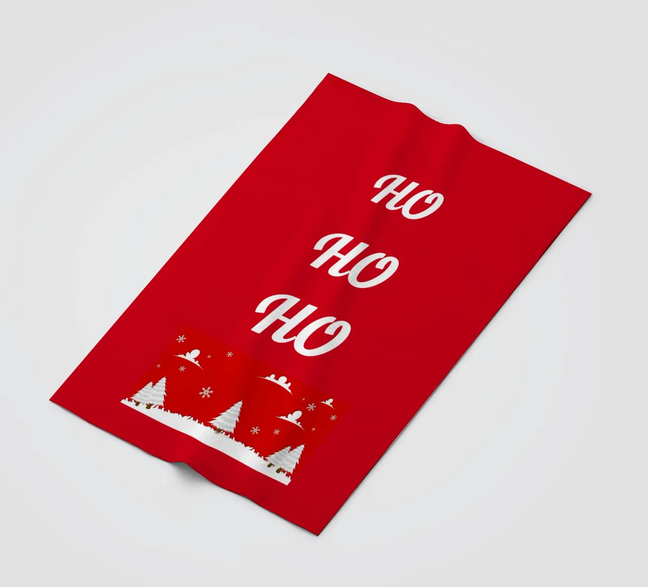 Design natalizio in rosso coperta in pile da BenCoStyle