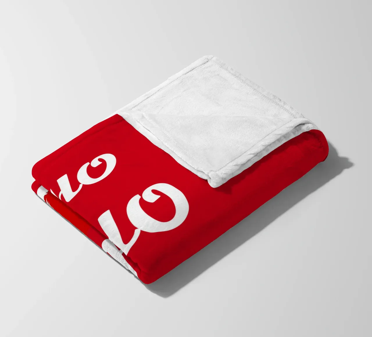 Design natalizio in rosso coperta in pile da BenCoStyle