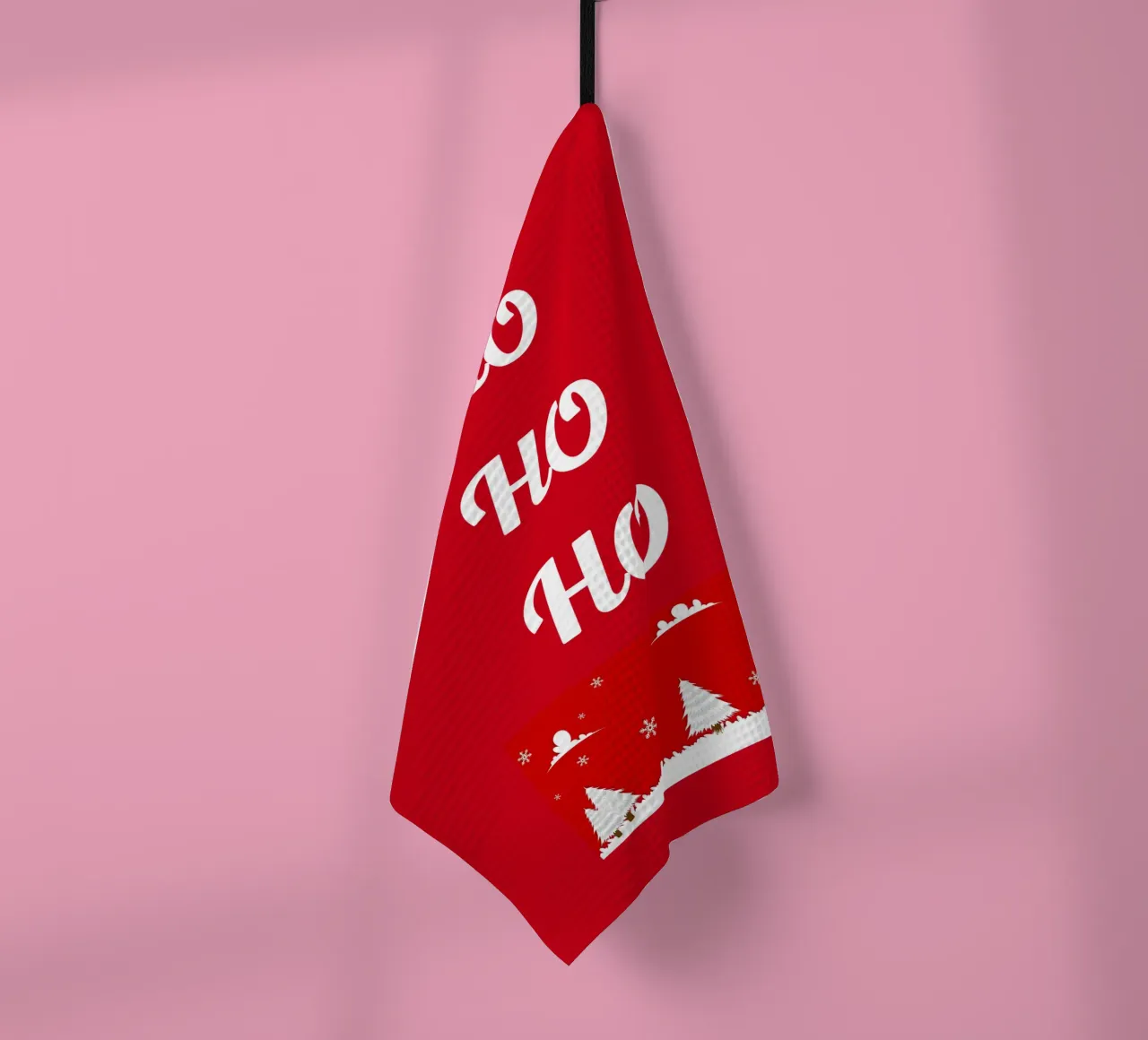 Design natalizio in rosso canovaccio da cucina da BenCoStyle