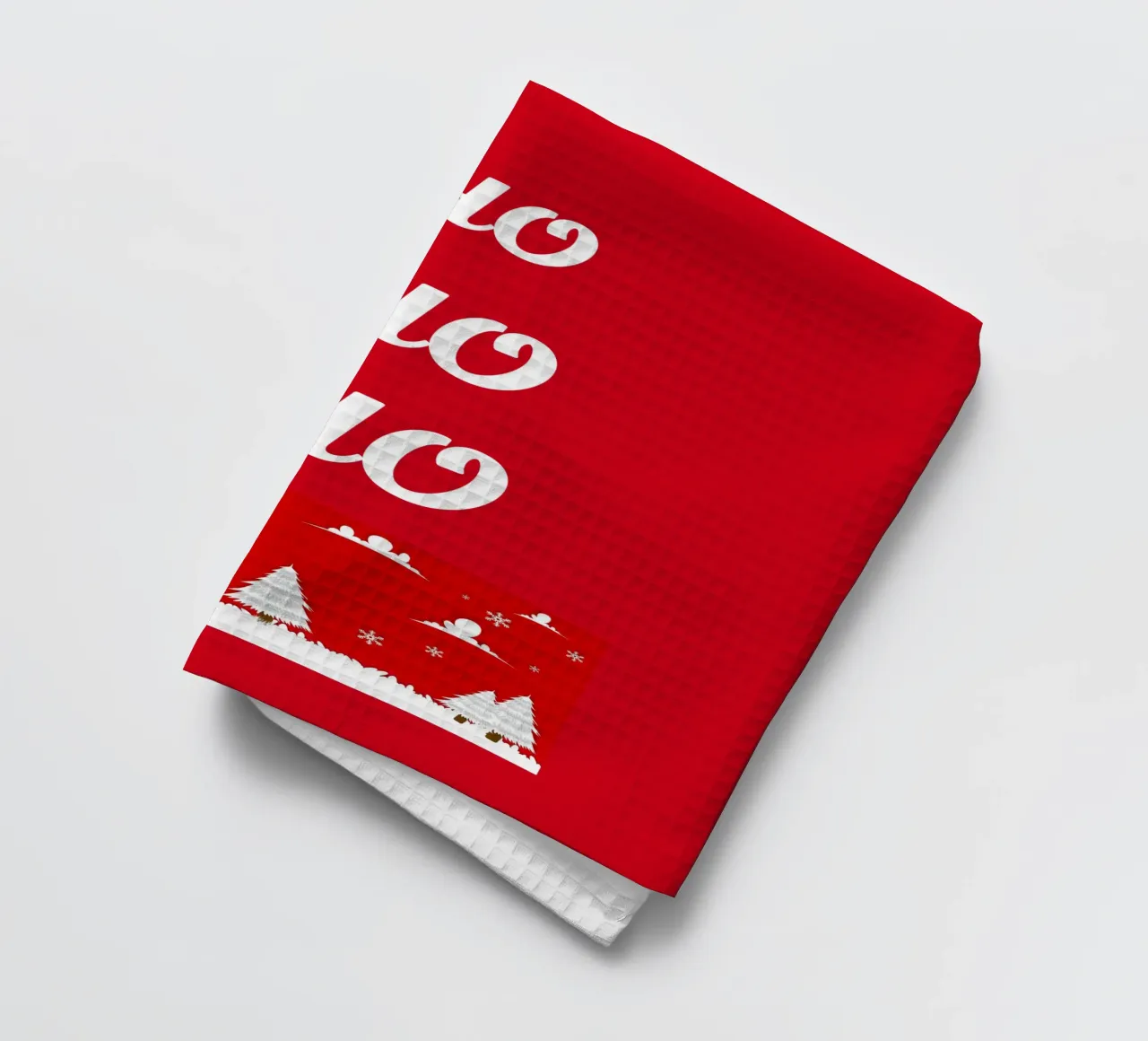 Design natalizio in rosso canovaccio da cucina da BenCoStyle