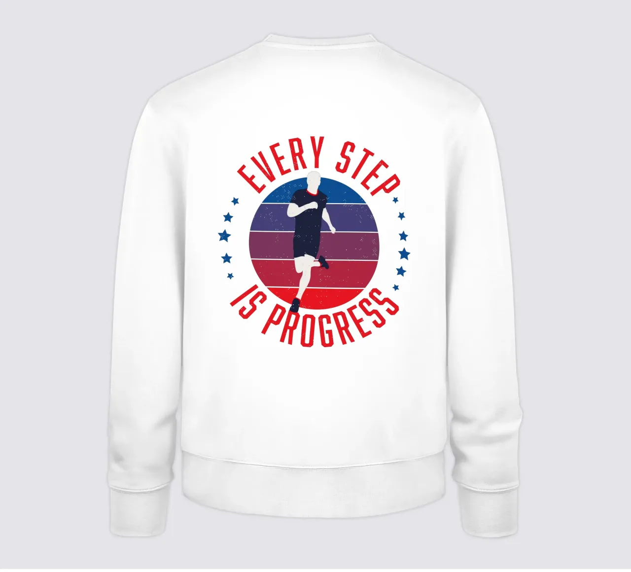 Cada paso significa progreso. Lema motivador sudadera de CalliLetters