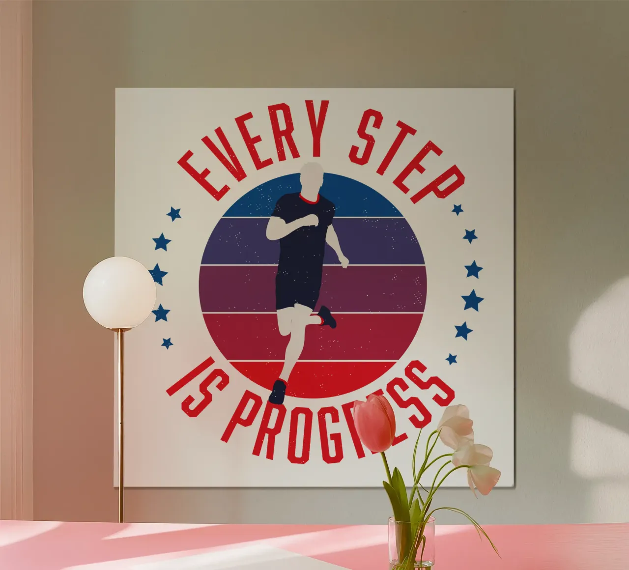 Cada paso significa progreso. Lema motivador hahnemühle de CalliLetters