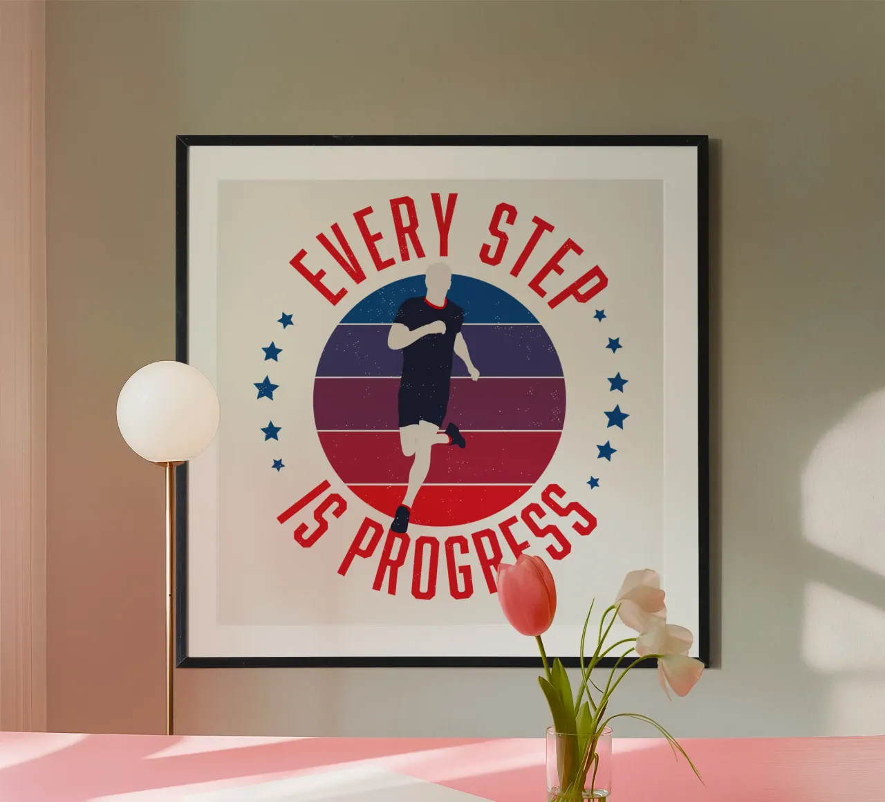 Cada paso significa progreso. Lema motivador hahnemühle de CalliLetters