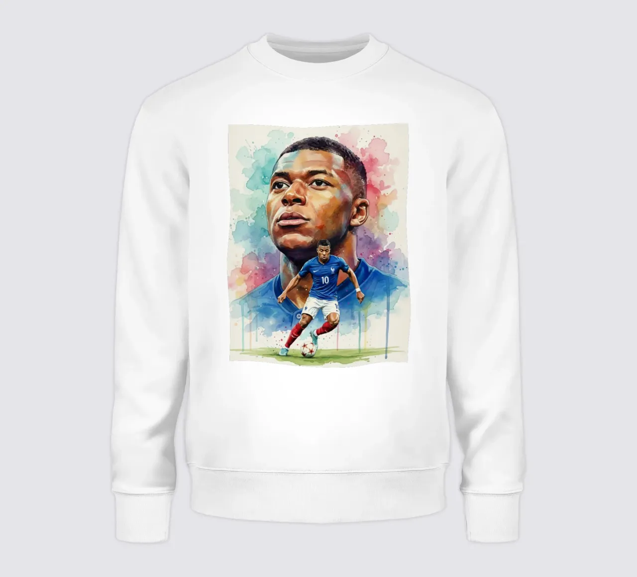 Mbappe abstracte kunst sweatshirt van Kalis