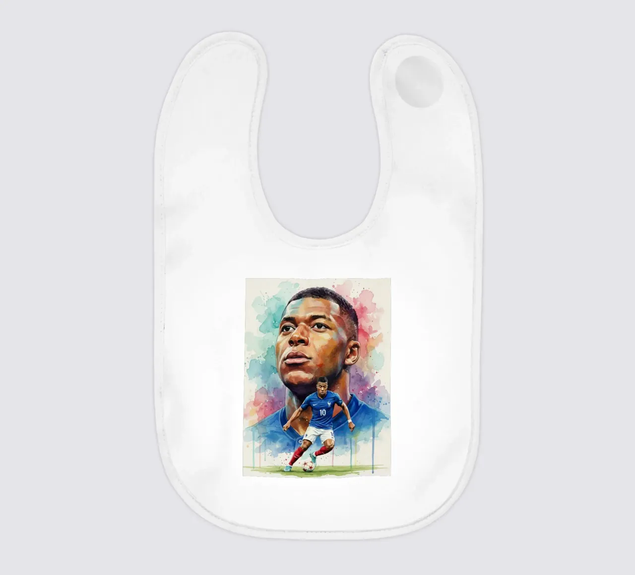 Mbappe abstrakte Kunst Babylätzchen von Kalis
