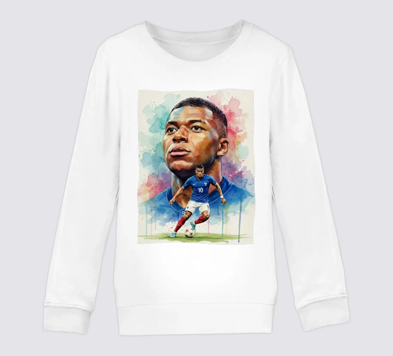 Arte astratta di Mbappe felpa bambino da Kalis