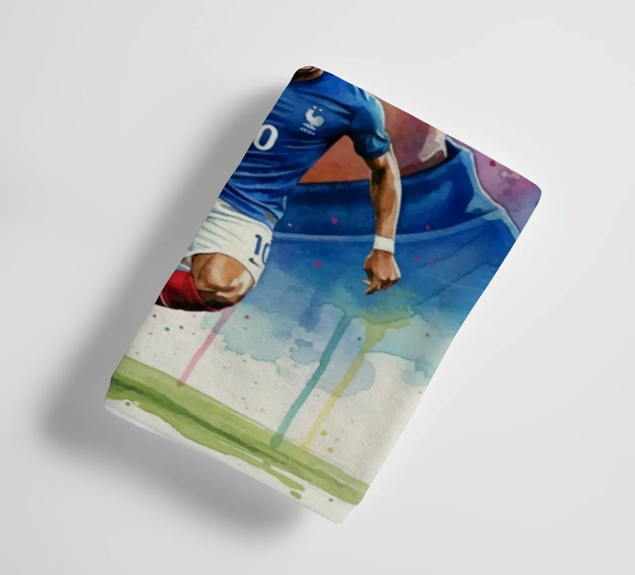 Mbappe abstract art towel by Kalis