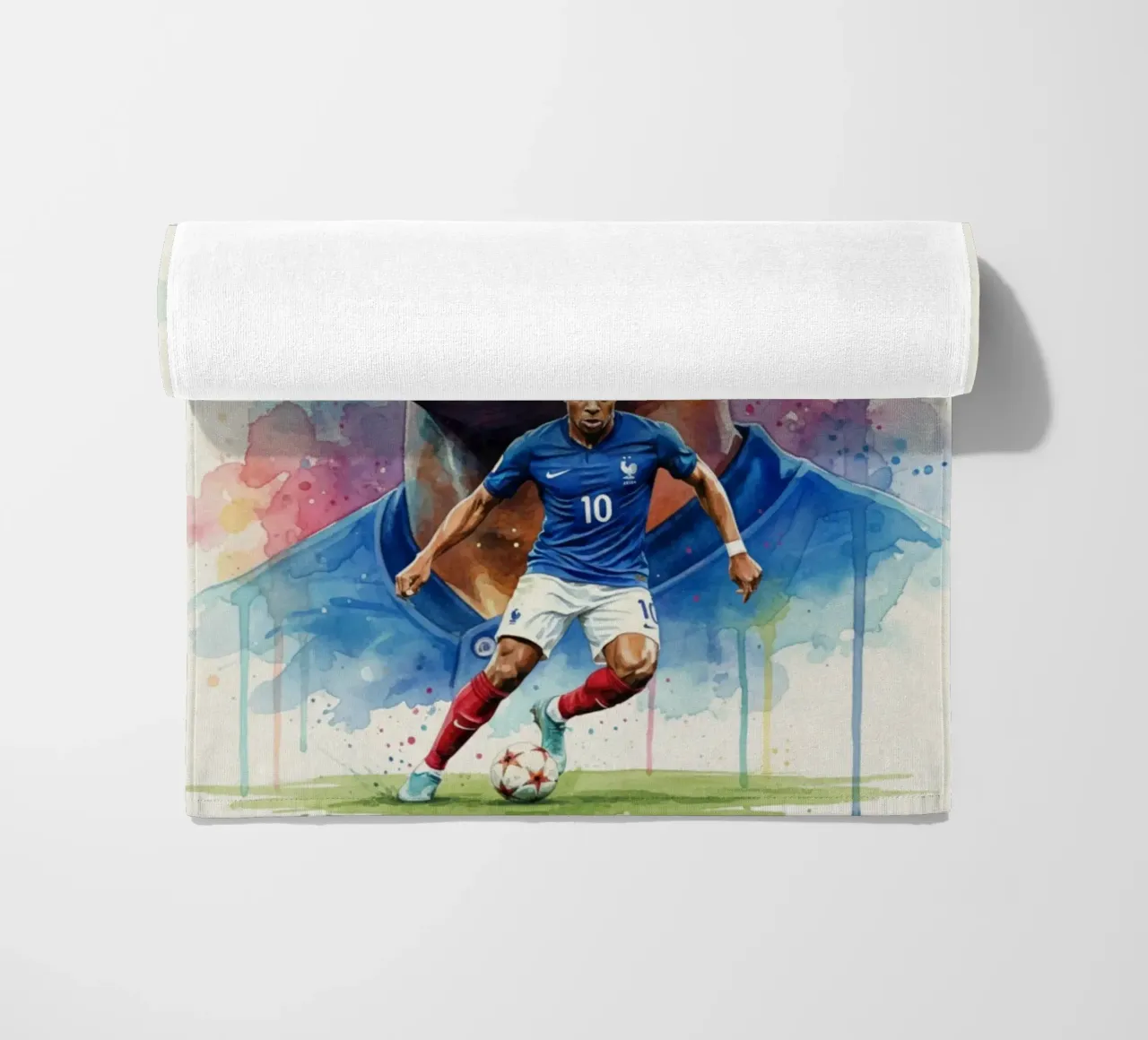 Mbappe abstracte kunst strandhanddoek van Kalis