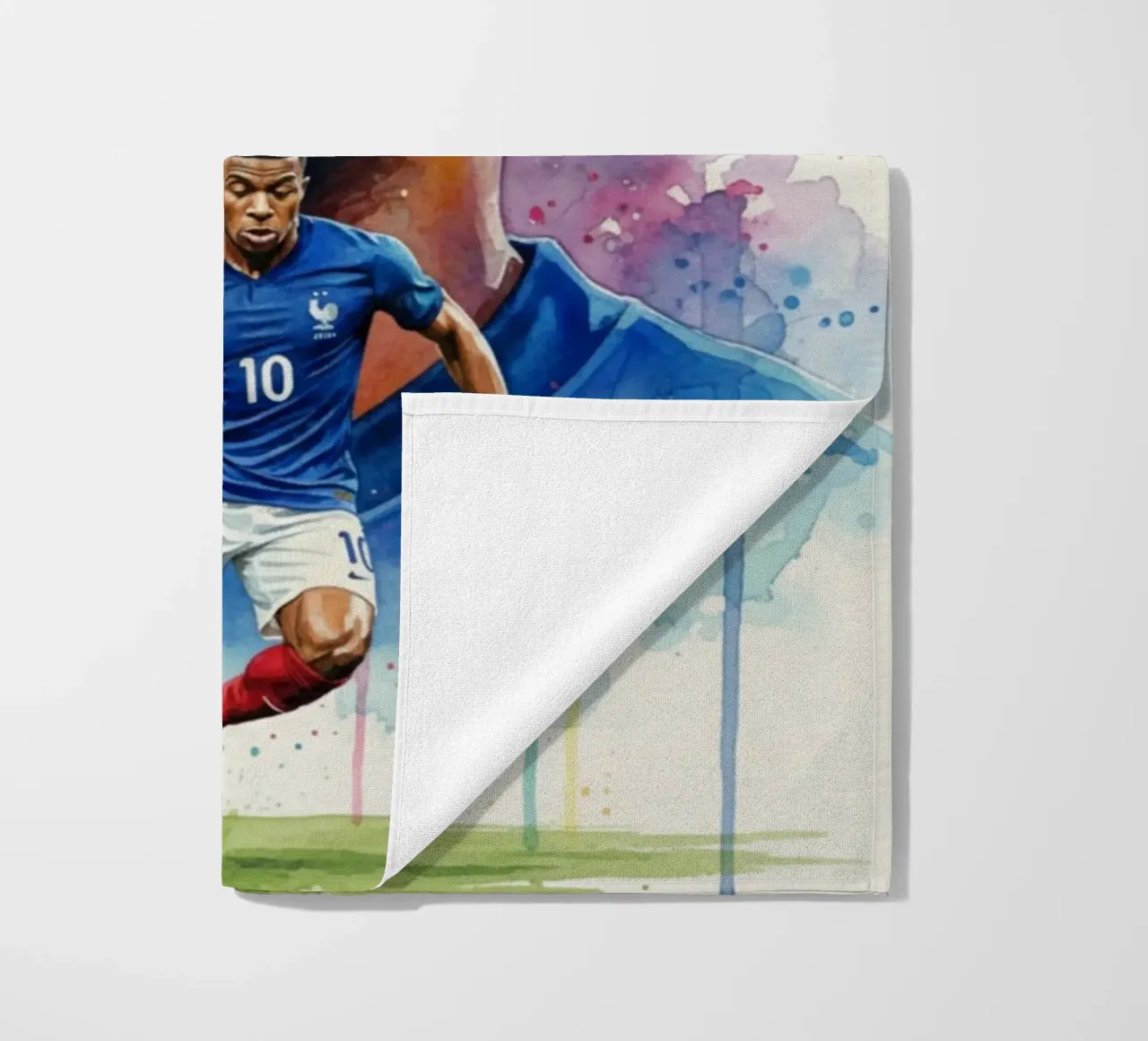 Mbappe abstracte kunst strandhanddoek van Kalis