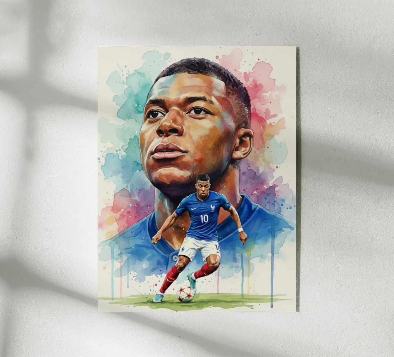 Arte astratta di Mbappe plexiglass da Kalis