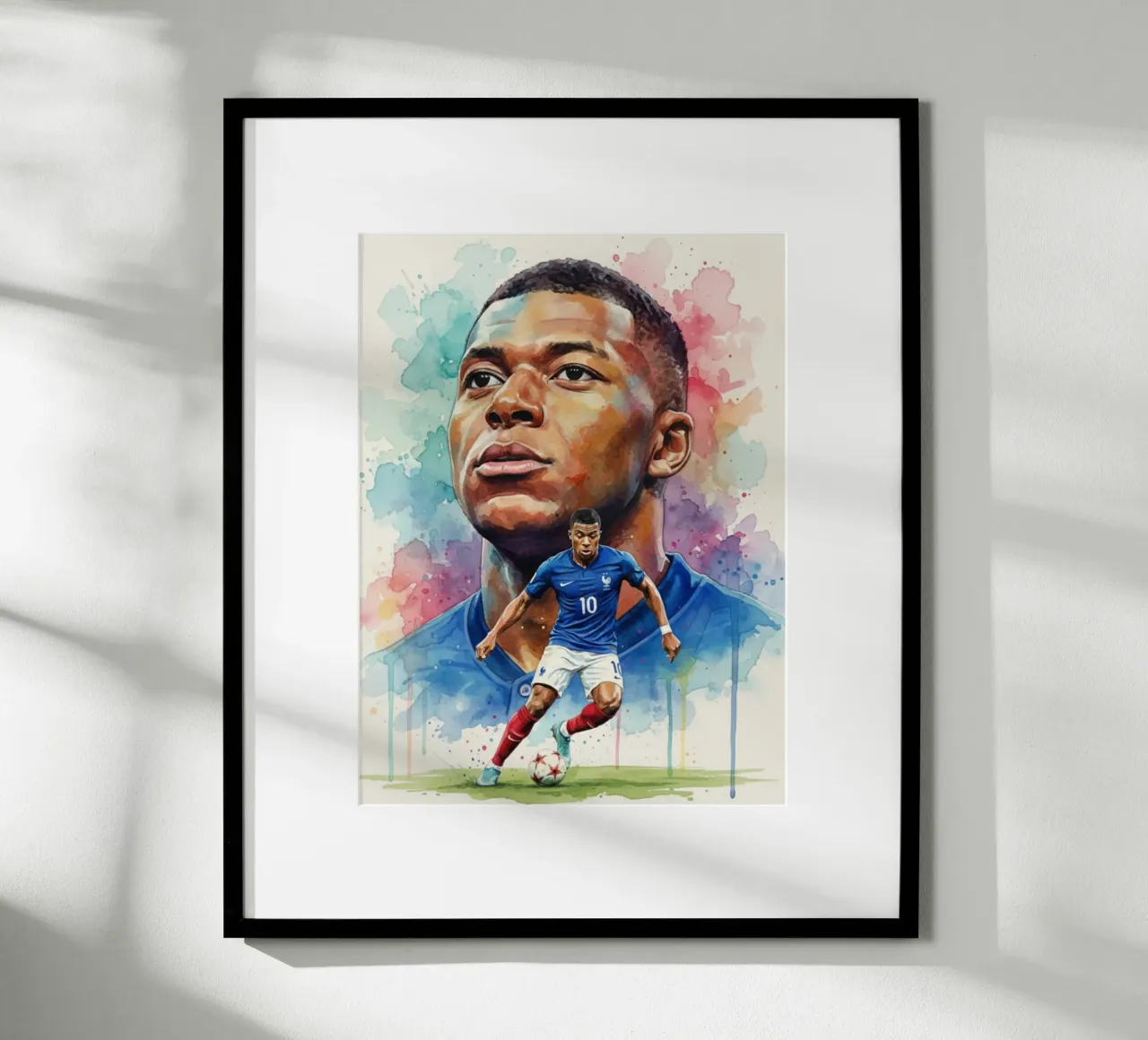 Arte astratta di Mbappe carta hahnemühle da Kalis