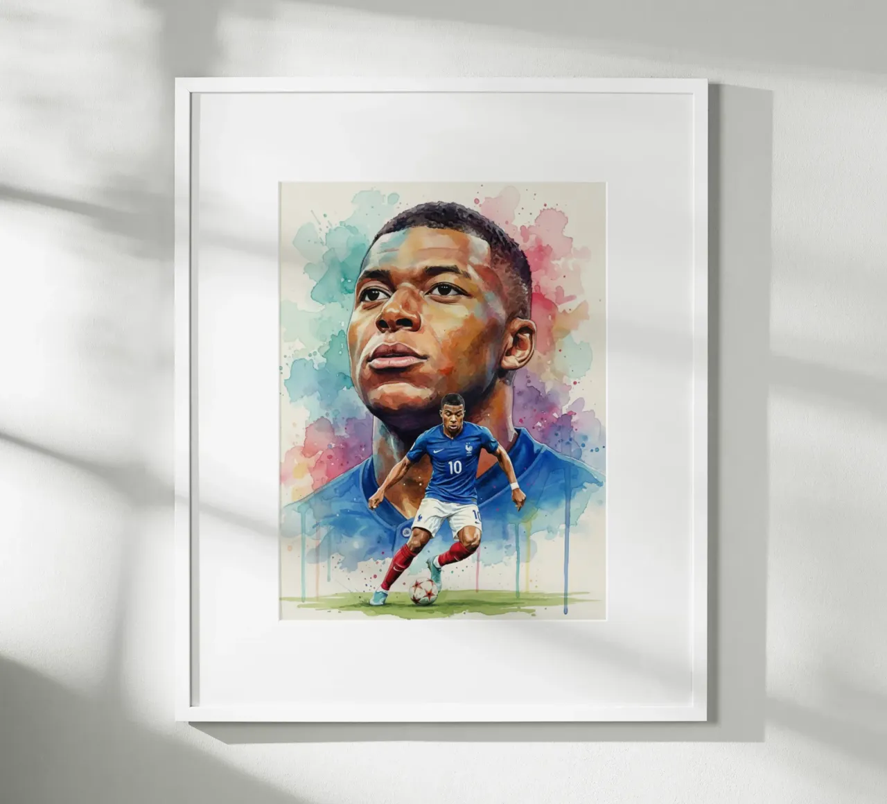 Arte astratta di Mbappe carta hahnemühle da Kalis