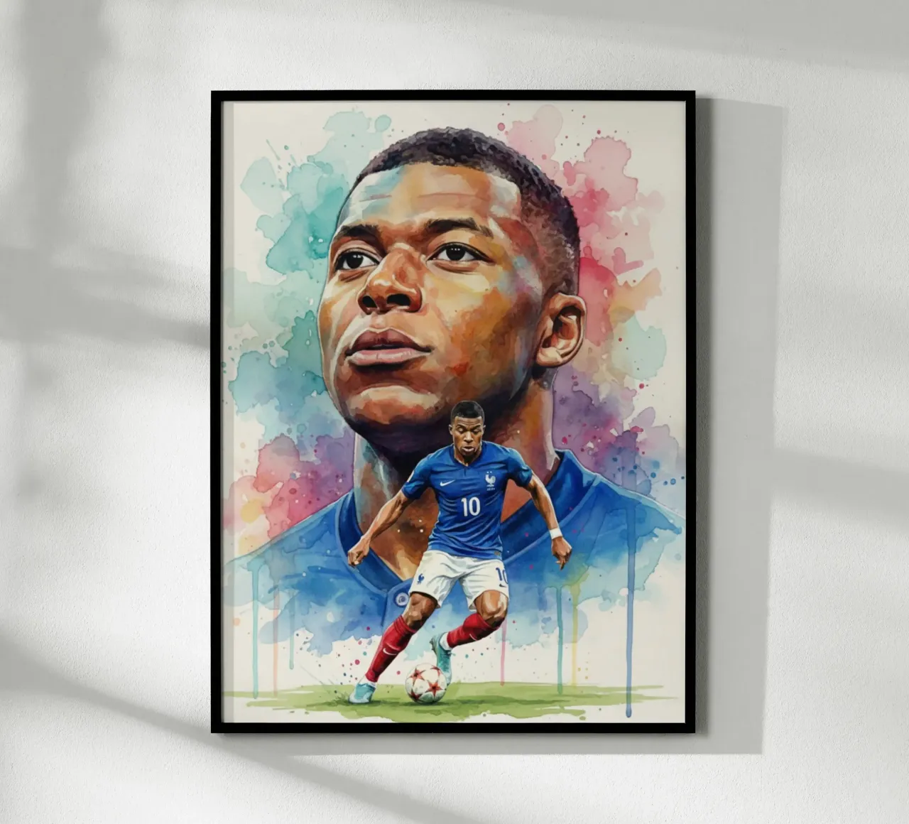 Arte astratta di Mbappe carta hahnemühle da Kalis