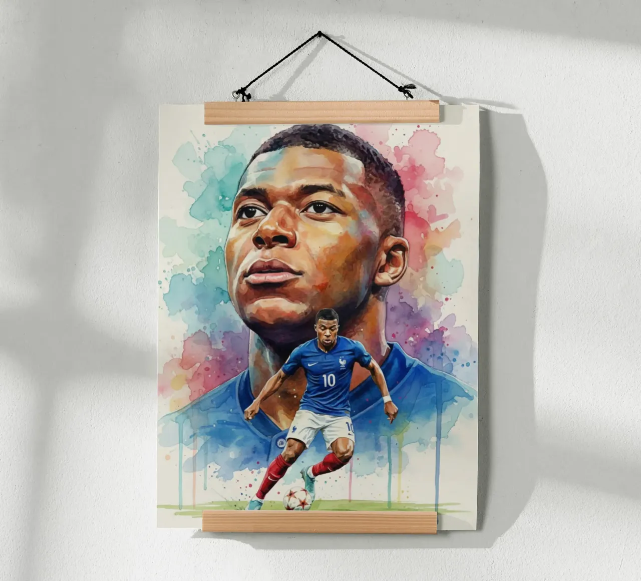 Arte astratta di Mbappe carta hahnemühle da Kalis