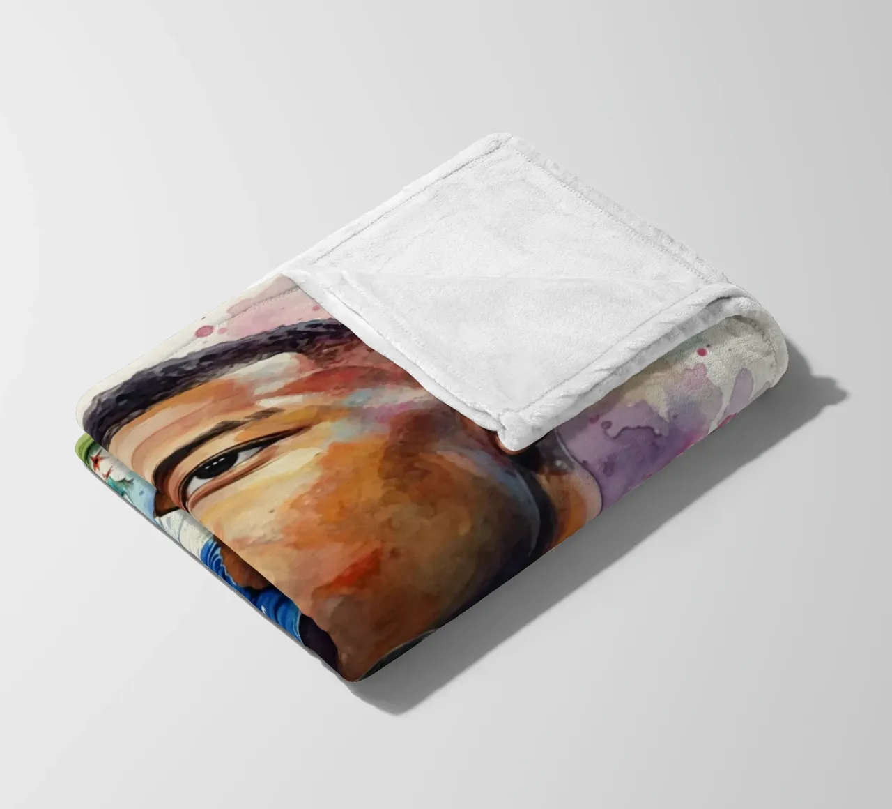 Arte astratta di Mbappe coperta in pile da Kalis