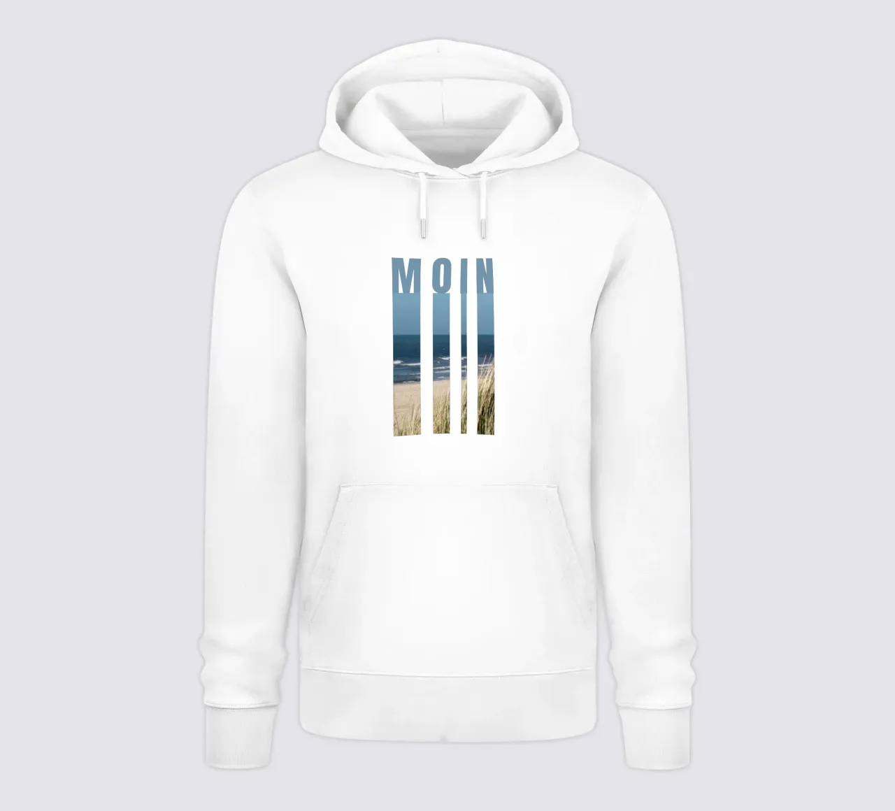 MOIN Strand Design - Salutations d'Allemagne du Nord avec vue sur la mer sweat à capuche de Fies&Fein