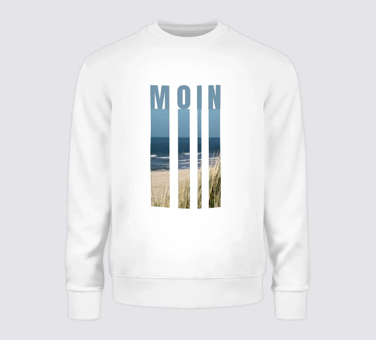 MOIN Strand Design – Norddeutscher Gruß mit Meerblick Sweatshirt von Fies&Fein