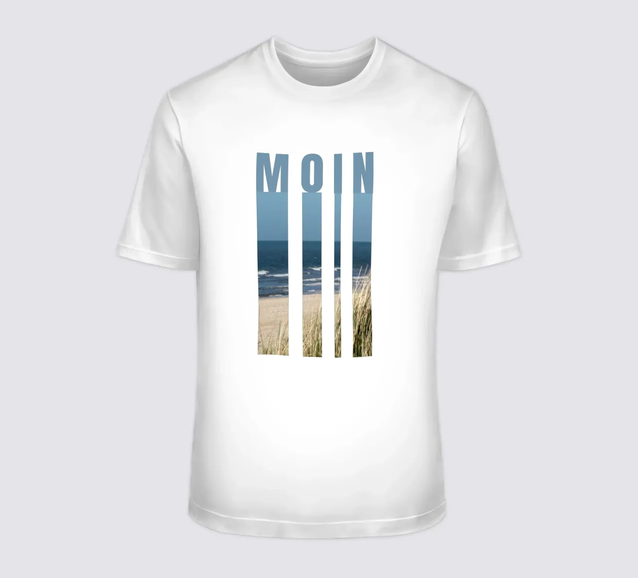 MOIN Strand Design – Norddeutscher Gruß mit Meerblick T-Shirt von Fies&Fein
