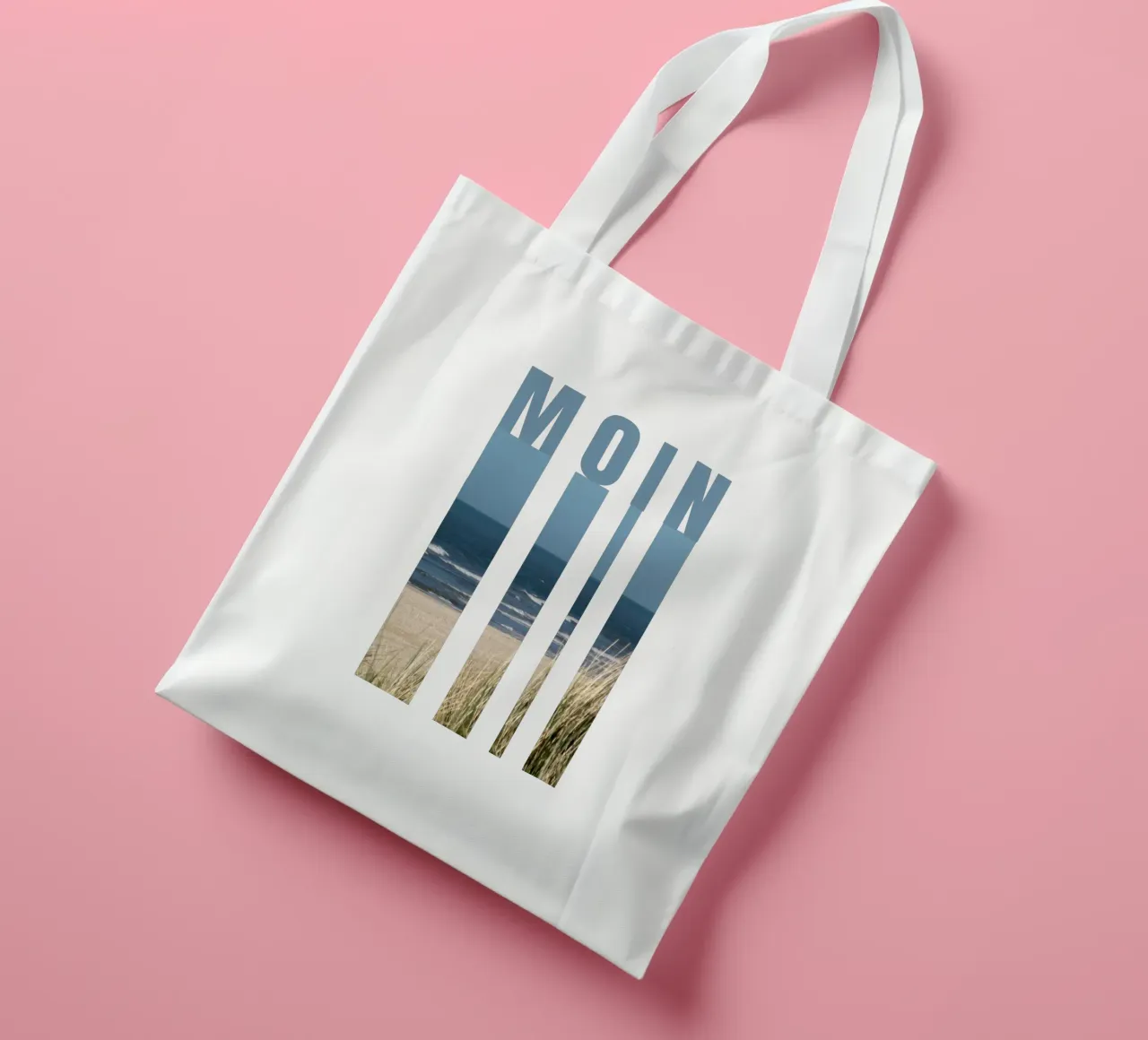 MOIN Strand Design - Saluto della Germania settentrionale con vista sul mare borsa in juta da Fies&Fein
