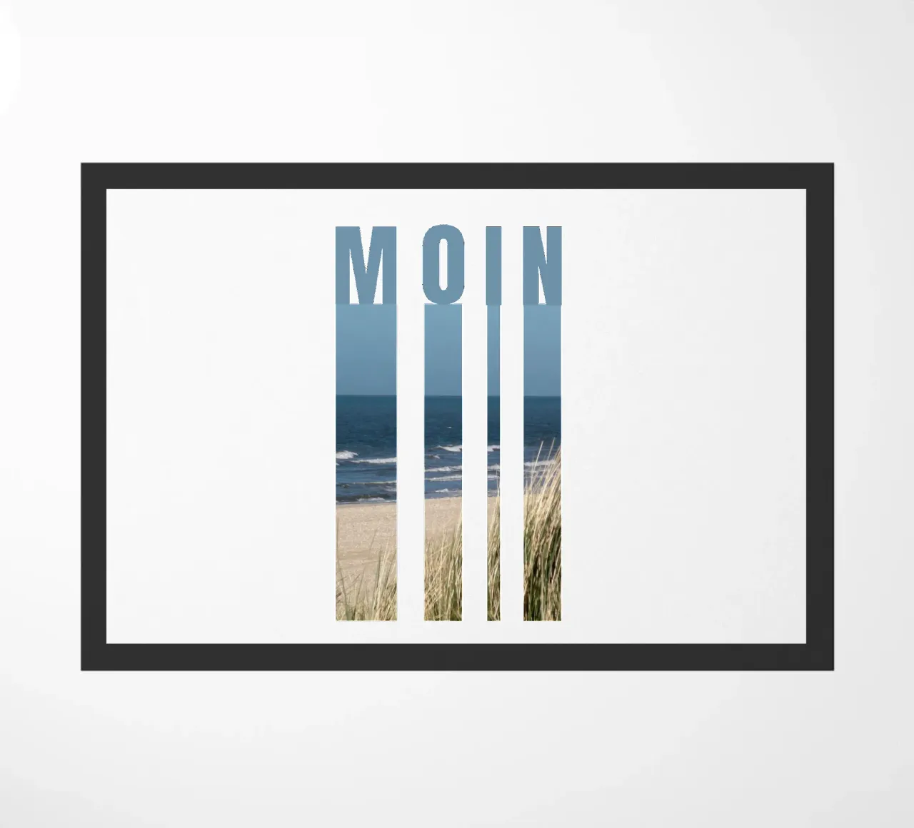 MOIN Strand Design - Saluto della Germania settentrionale con vista sul mare zerbino da Fies&Fein
