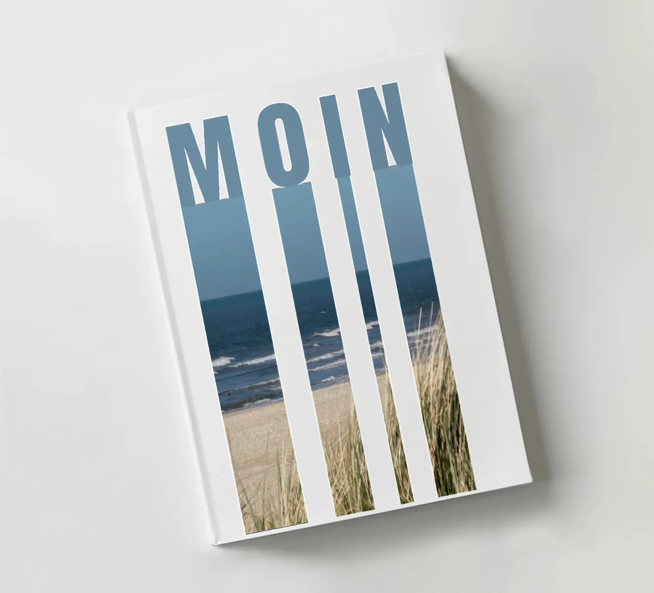 MOIN Strand Design - North German greeting with a sea view notebook by Fies&Fein