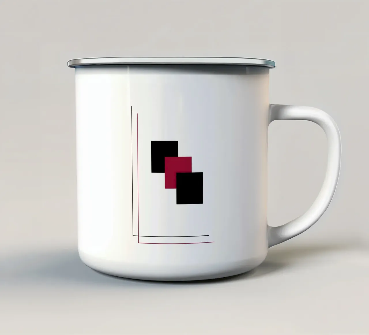 Quadrati tazza in smalto da BenCoStyle