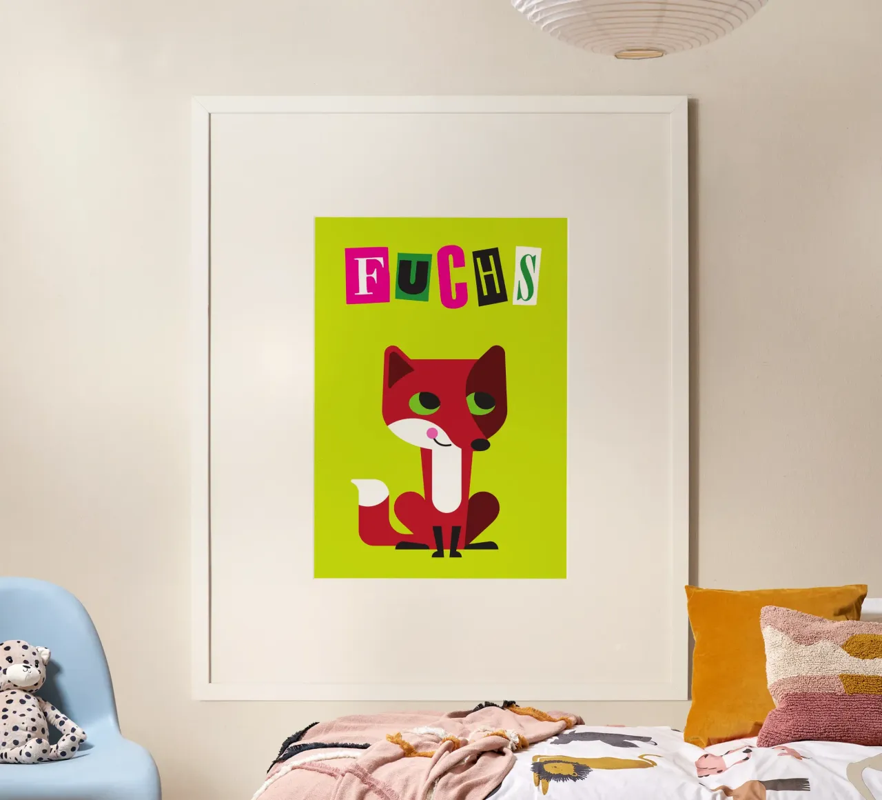 Fuchs poster con telaio in alluminio da Looks n Brains