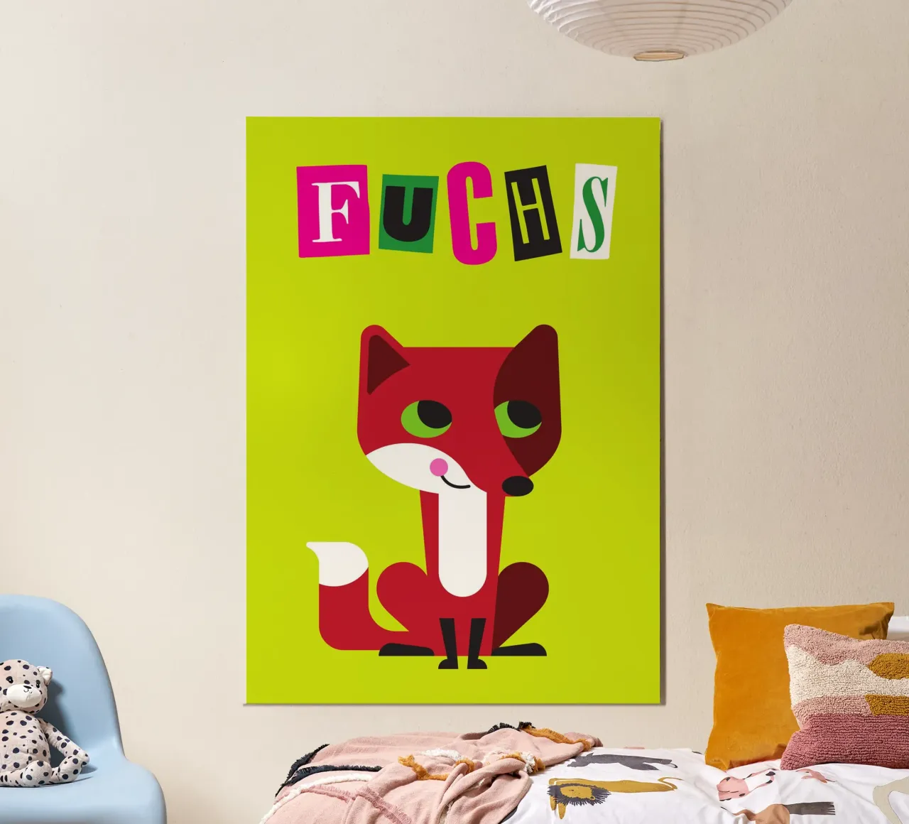 Fuchs poster con telaio in alluminio da Looks n Brains