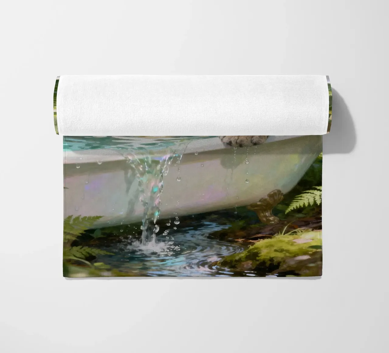 Leopard In the Bathtub telo mare da Attaboy Dsgn