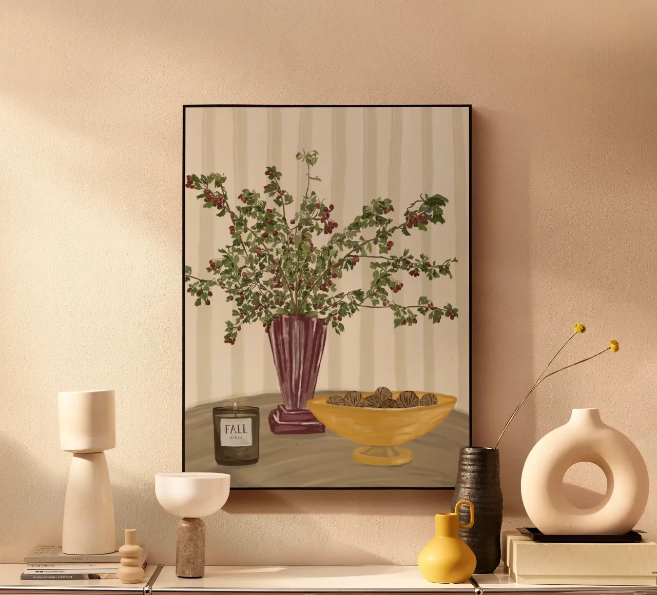 fall vibes plexiglass da herzundpapier