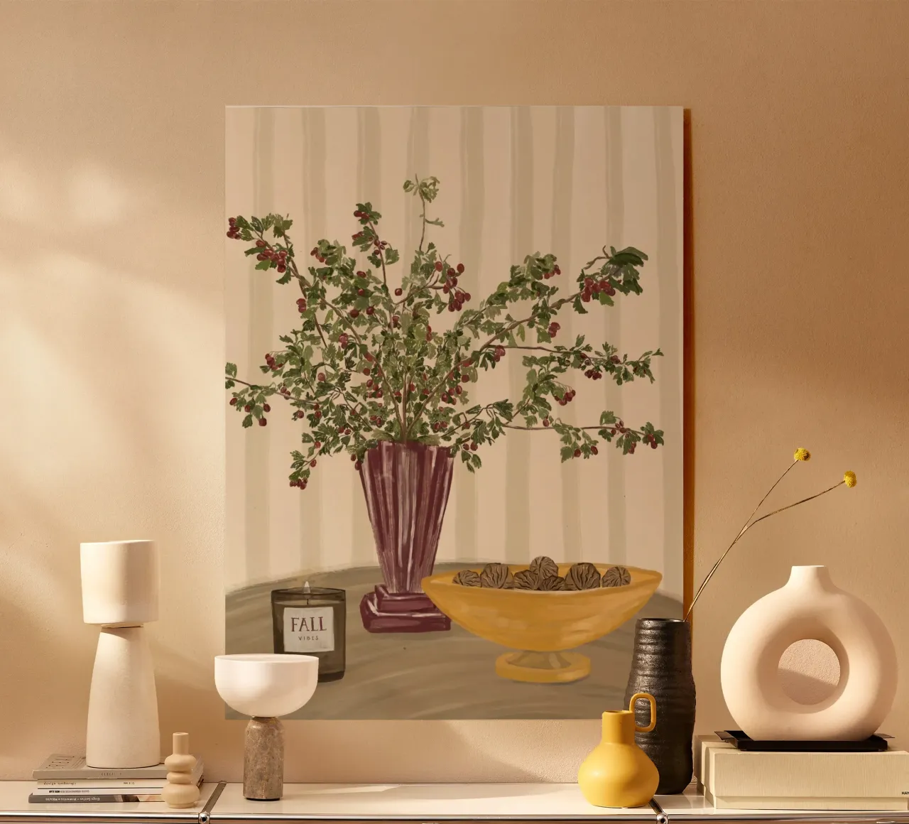 fall vibes plexiglass da herzundpapier