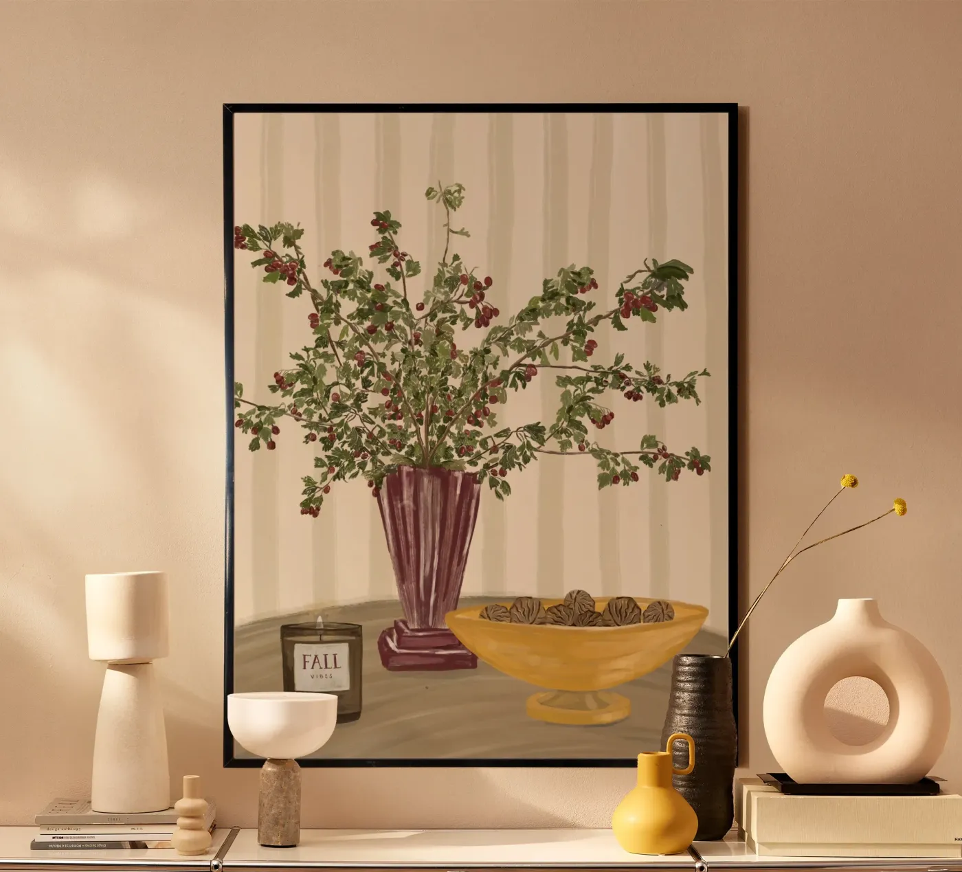 fall vibes poster by herzundpapier