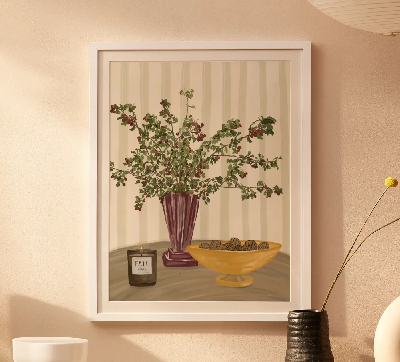 fall vibes poster by herzundpapier