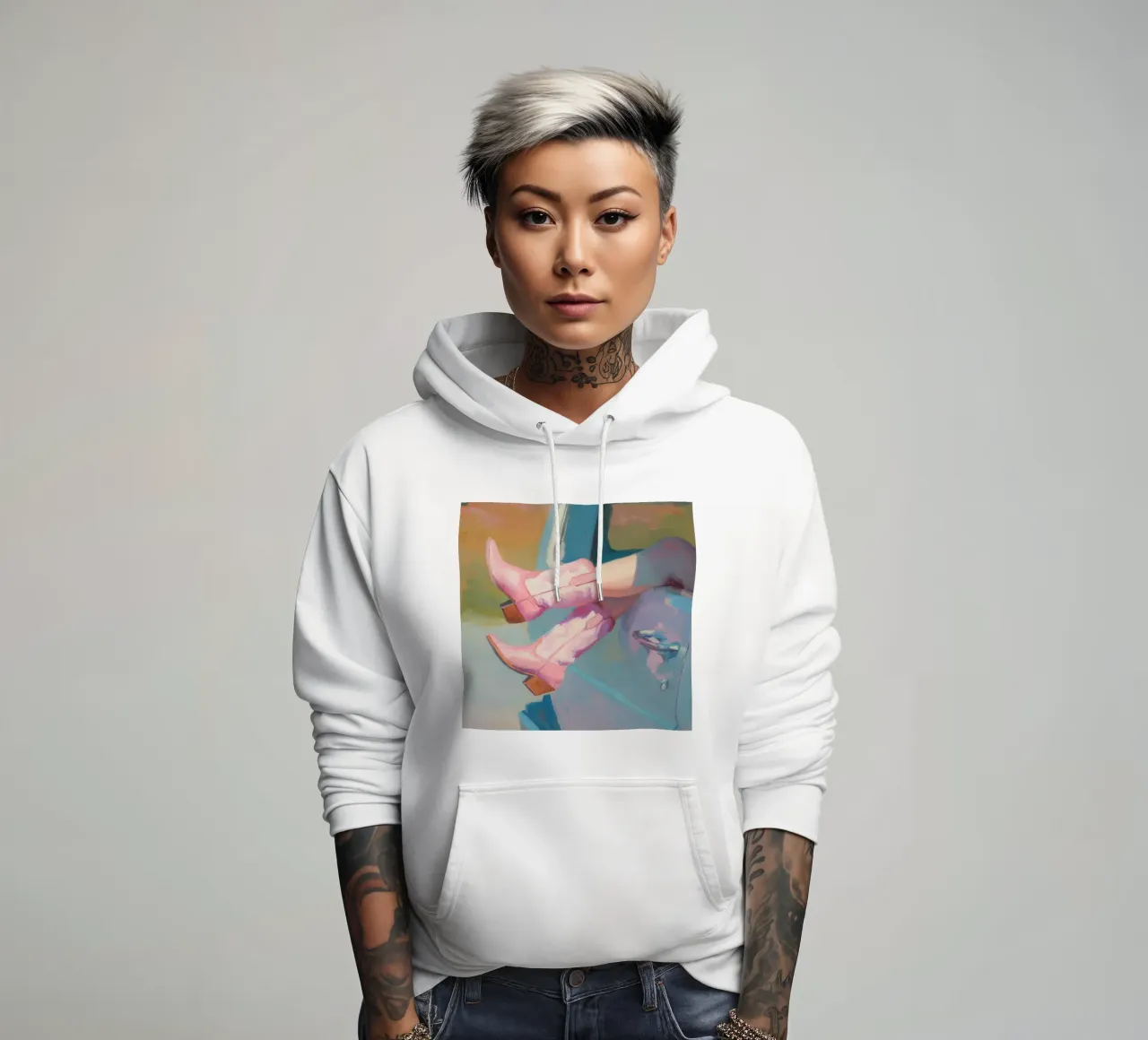 Sogni estivi da cowgirl felpa con cappuccio da Carina Pop & Pastell