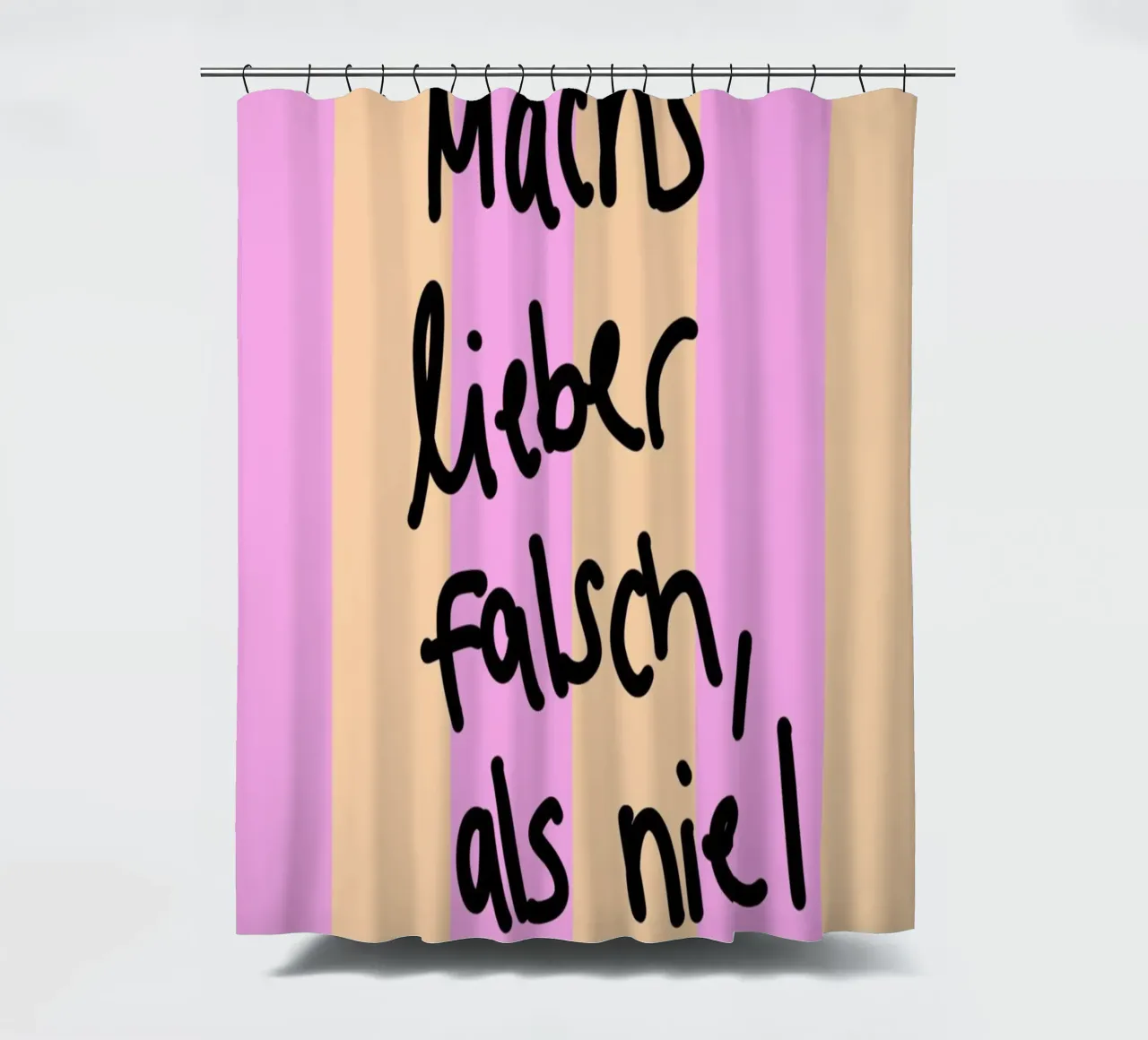 Machs lieber falsch als nie! tenda da doccia da Hej Ibiza by Ute Arnold