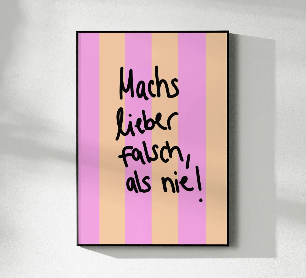 Machs lieber falsch als nie! plexiglass da Hej Ibiza by Ute Arnold
