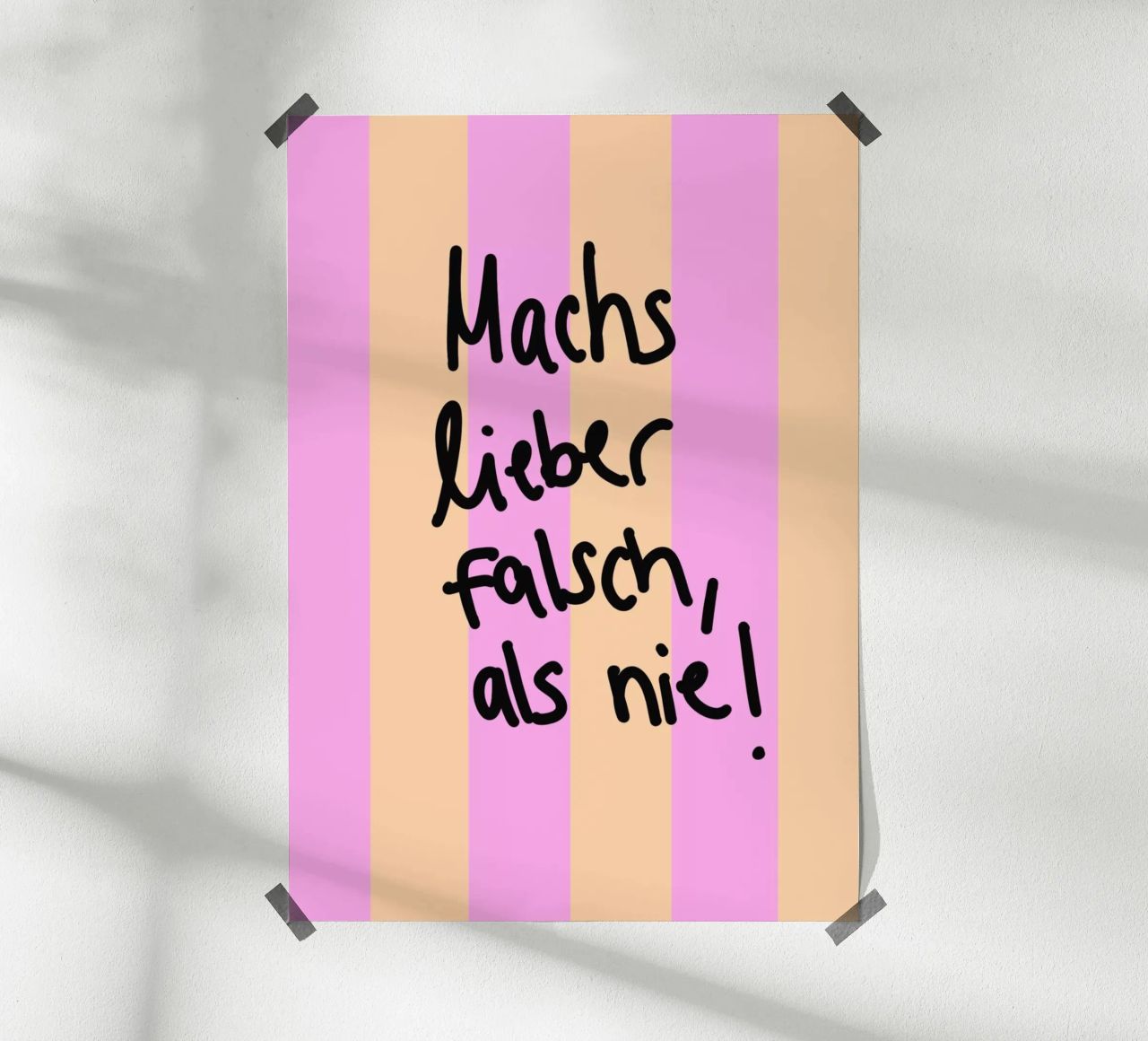 Machs lieber falsch als nie! carta hahnemühle da Hej Ibiza by Ute Arnold